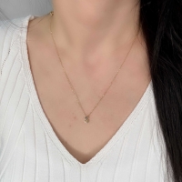 Sade S Harfli Altın Kolye BM128