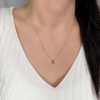Sade S Harfli Altın Kolye BM128