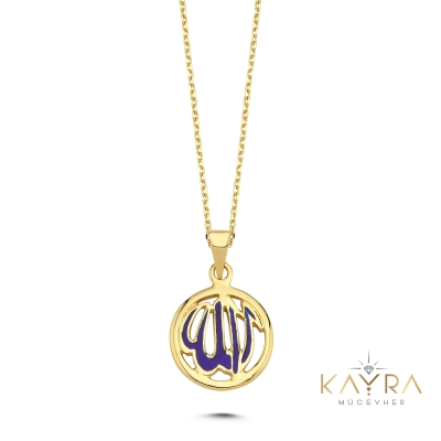 Dua Mineli Altın Kolye  AK157