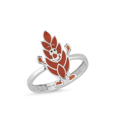  Özel Tasarım Beyaz Altın Yüzük OD628