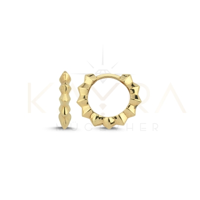 Modern Altın Halka Küpe AHK78