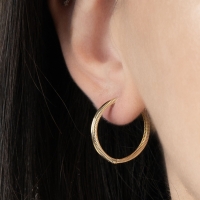 Ajda Altın Halka Küpe AHK53