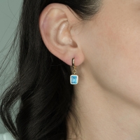 Akuamarin Taşlı Altın Takım TKM01