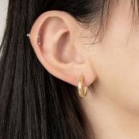 Altın Halka Küpe AHK117