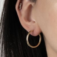 Altın Halka Küpe AHK61