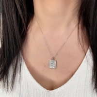 Baget Taşlı Pırlanta Kolye PK04