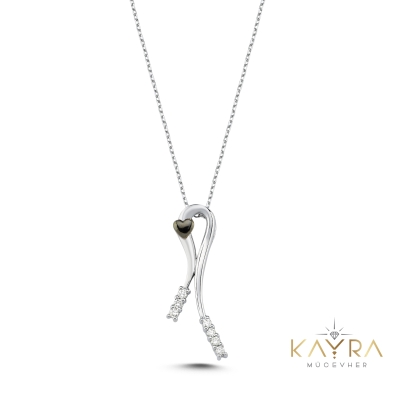 Lades Pırlanta Taşlı Kolye PK03