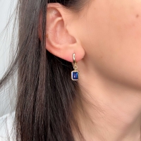 Mavi Topaz Taşlı Altın Takım TKM07