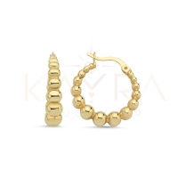 Modern Altın Halka Küpe AHK120