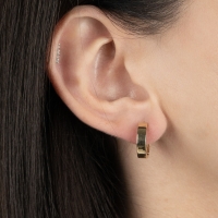 Sade Altın Halka Küpe AHK60