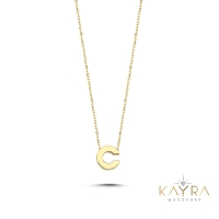 Sade C Harfi Altın Kolye BM110