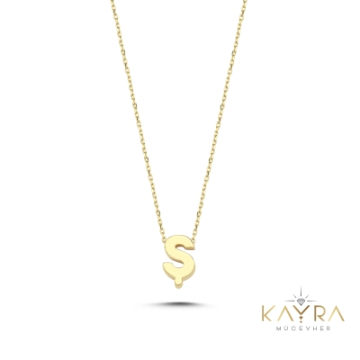 Sade Ş Harfi Altın Kolye BM129