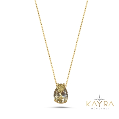 Topaz Altın Kolye AKM179