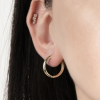 Yuvarlak Altın Halka Küpe AHK52