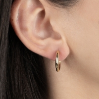 Yuvarlak Altın Halka Küpe AHK52