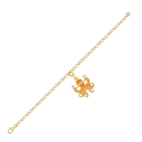 Ahtapot Özel Tasarım Altın Çharm D837