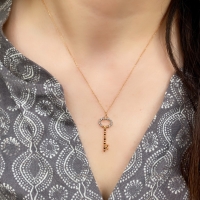 Anahtar Pırlanta Kolye PÇK53