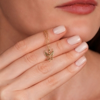 Anka Kuşu Altın Kolye ADS463