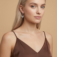 Anka Kuşu Beyaz Altın Küpe TFF151