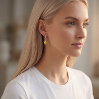 Armut Özel Tasarım Altın  Küpe 133