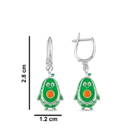 Avakado Özel Tasarım Beyaz Altın Küpe BK 200