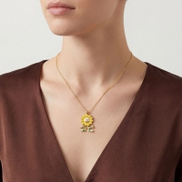 Ayçiçeği Özel Tasarım Altın Takım AYC1007