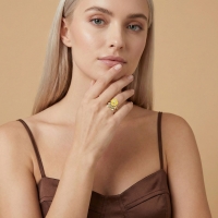 Ayçiçeği Özel Tasarım Altın Takım AYC1007