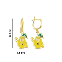 Ayva Özel Altın Tasarım Küpe169