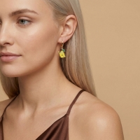 Ayva Özel Altın Tasarım Küpe169