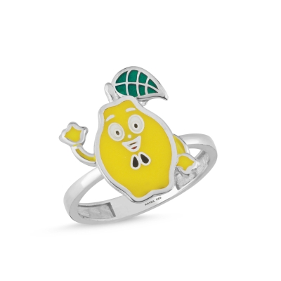 Ayva Özel Tasarım Beyaz Altın Yüzük OD570