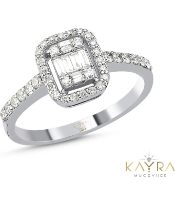 Baget Taşlı Pırlanta Yüzük PÇY28