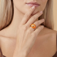 Balkabağı Özel Tasarım Altın Yüzük Y577