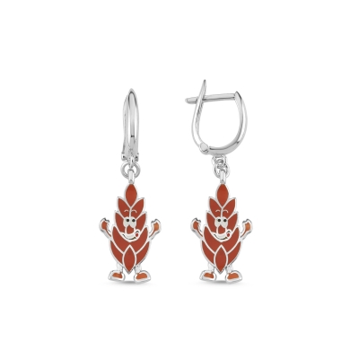 Başak Özel Tasarım Beyaz Altın Küpe BK228