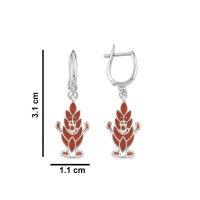 Başak Özel Tasarım Beyaz Altın Küpe BK228