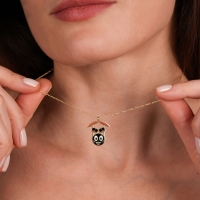 Batery Mineli Altın Kolye Ucu VH24