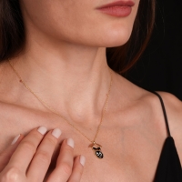 Batery Mineli Altın Kolye Ucu VH24