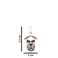 Batery Mineli Beyaz Altın Kolye Ucu NB23