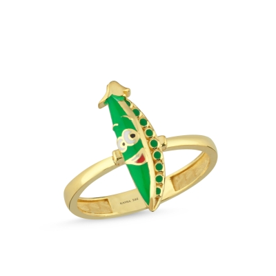 Bezelye Özel Tasarım Altın Yüzük Y567