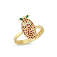 Böğürtlen Özel Tasarım Altın Yüzük Y629