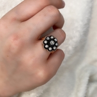 Büyük Gül Elmas Yüzük EGF01