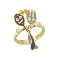 Çatal Kaşık Özel Tasarım Altın Yüzük Y505