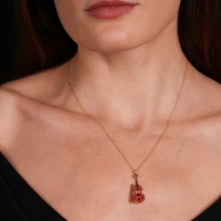 Çello Mineli Altın Kolye MZK19