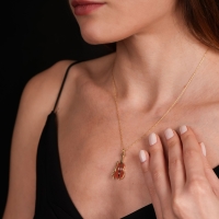 Çello Mineli Altın Kolye MZK19