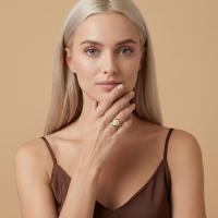 Ceviz Özel Tasarım Altın Yüzük Y617