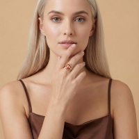 Çilek Özel Tasarım Altın Yüzük Y581