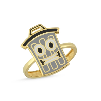 Çöptenekesi Özel Tasarım Altın Yüzük Y645