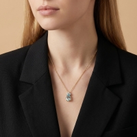 Damla Blue Topaz ve Pırlanta Kolye PÇK46
