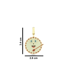 Davul Mineli Altın Kolye Ucu ER28