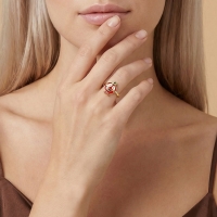 Domates Özel Tasarım Altın Yüzük Y557