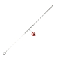 Domates Özel Tasarım Beyaz Altın Çharm HT756